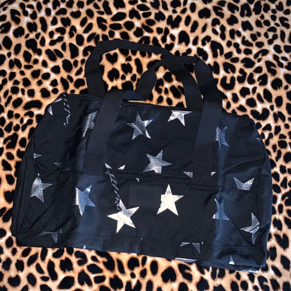 Victoria's Secret Pink Star Duffle Bag NEW Large - Picture 2 of 4